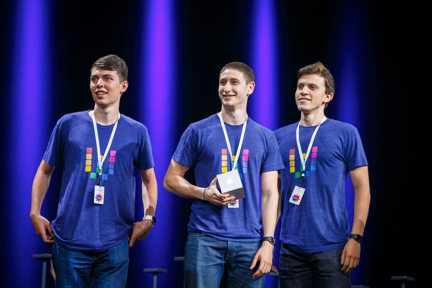 L to R: Nick Frey, Ari Weinstein, and Conrad Kramer