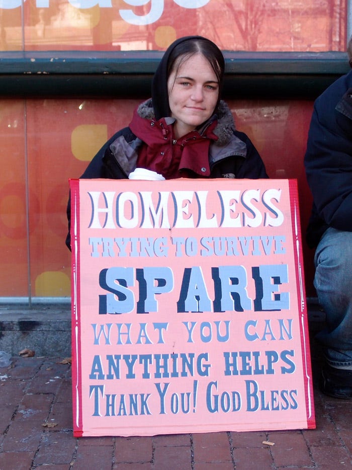 Signs for the Homeless – From up North