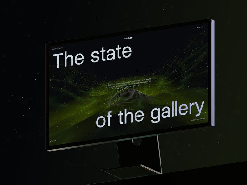 The State of the Gallery | mesh3d