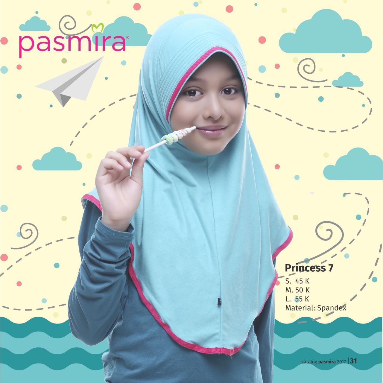 Jilbab Anak Princes 7 Pasmira Elzaqstore Medium