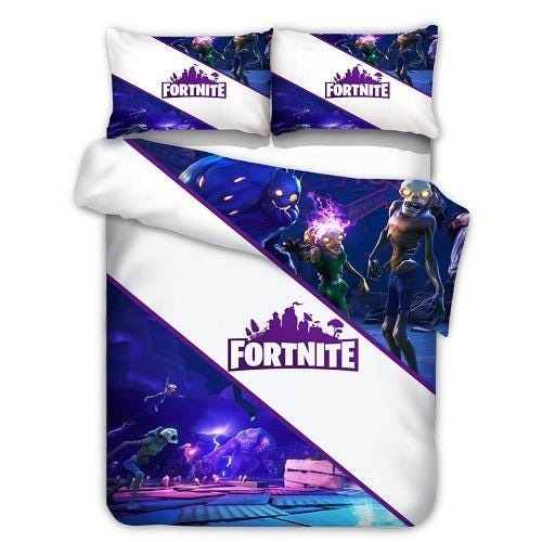 Fortnite Bedding Australia M Idrees Medium - this is one of the most demanding products of fortnite duvet collection a perfect portray of fortnite fighter on the light blue duvet set looks so cool