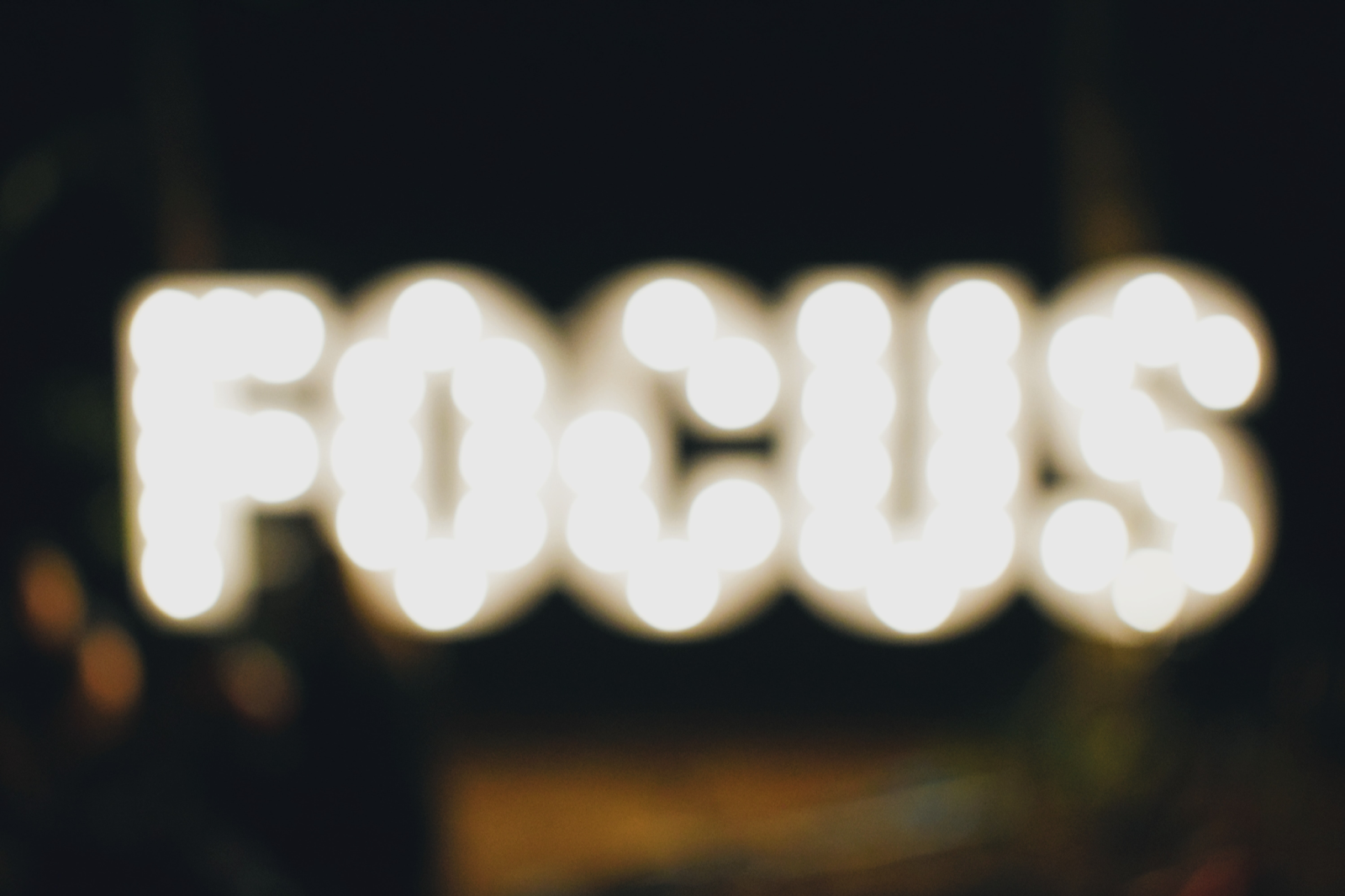 focus word as a picture