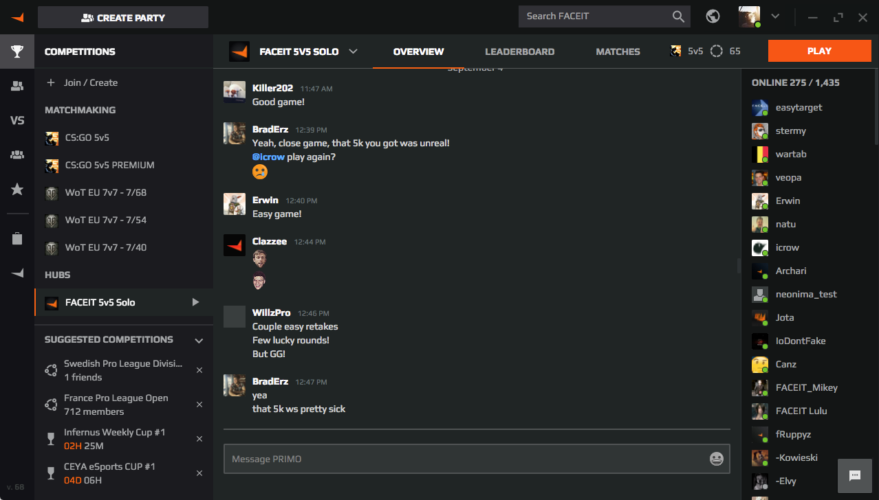 FACEIT Client Open Beta FACEIT