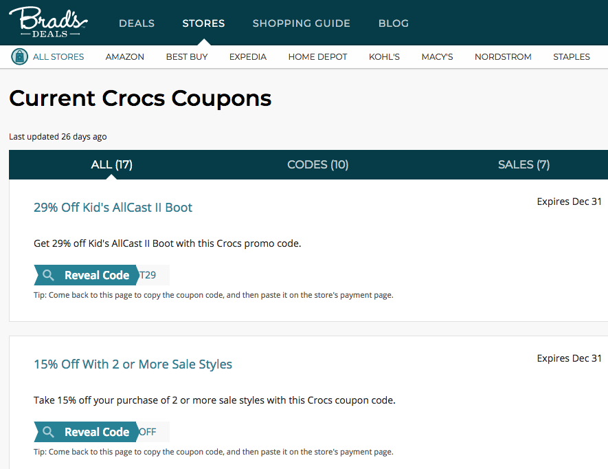 crocs coupon amazon