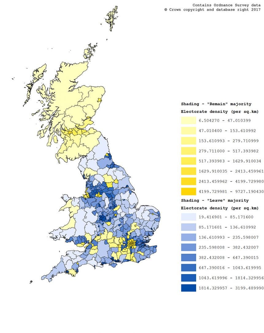 Mapping the Brexit vote – Oxford University – Medium