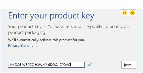 Product key for microsoft office 2016 — office.com/setup