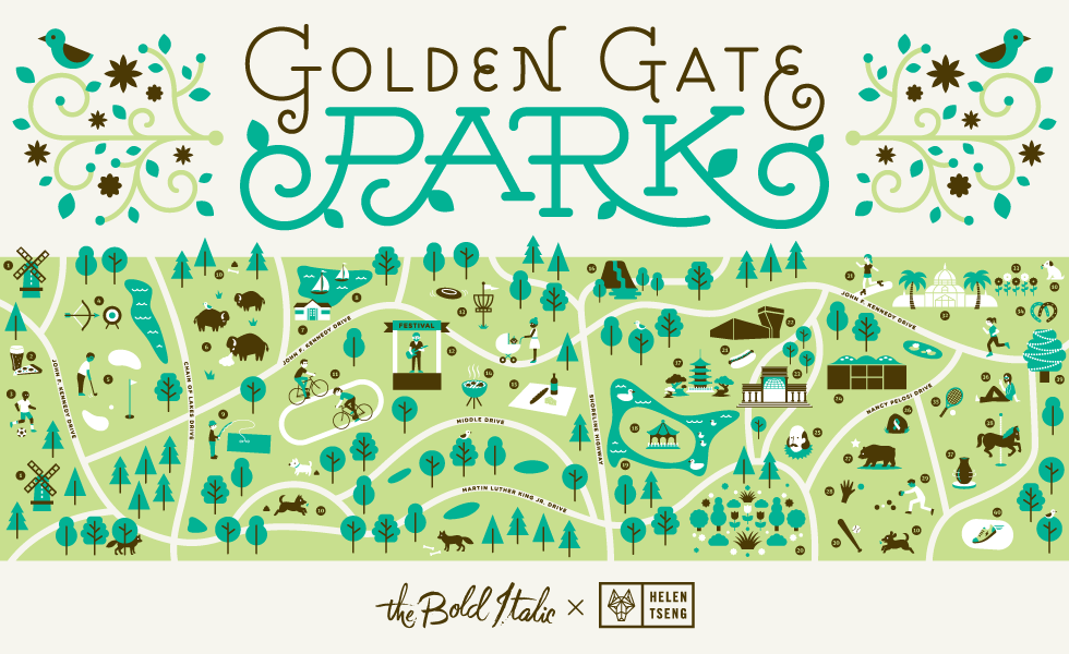 An Illustrated Guide To Golden Gate Park — The Bold Italic — San Francisco