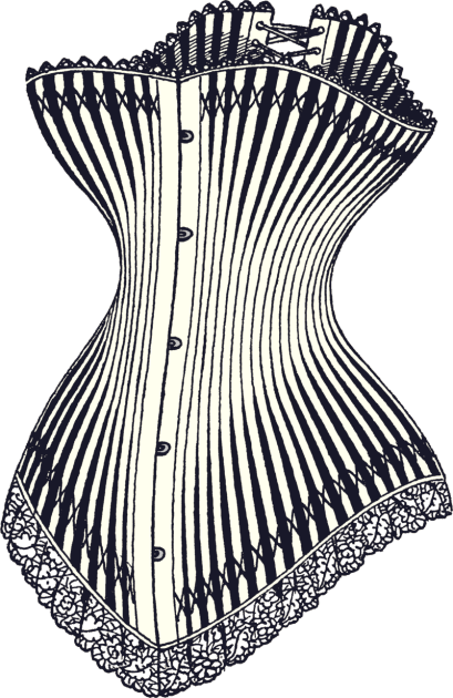 hourglass silhouette corset