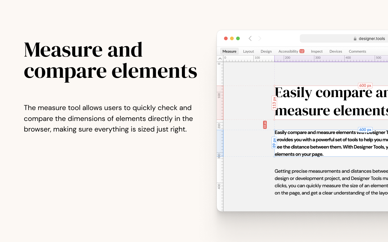 Designer Tools — Pixel-Perfect Design Helpers