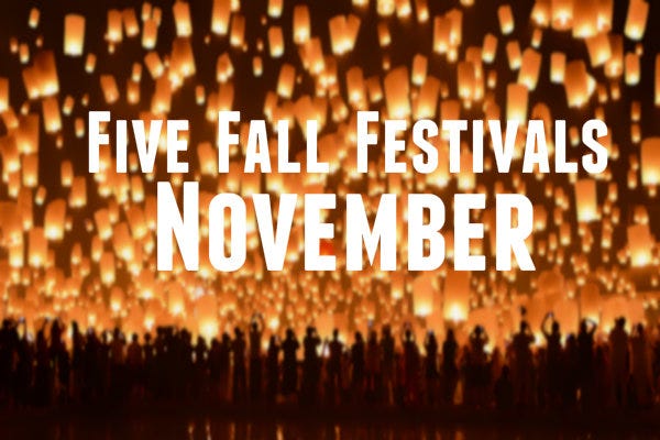 5 Fall Festivals in November (+1 more worthy contenders)