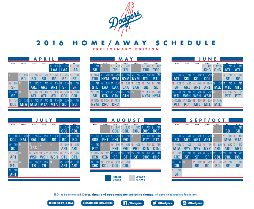 Los Angeles Dodgers Printable Schedule Web 2024 Schedule 2024 Spring Schedule Printable Schedule