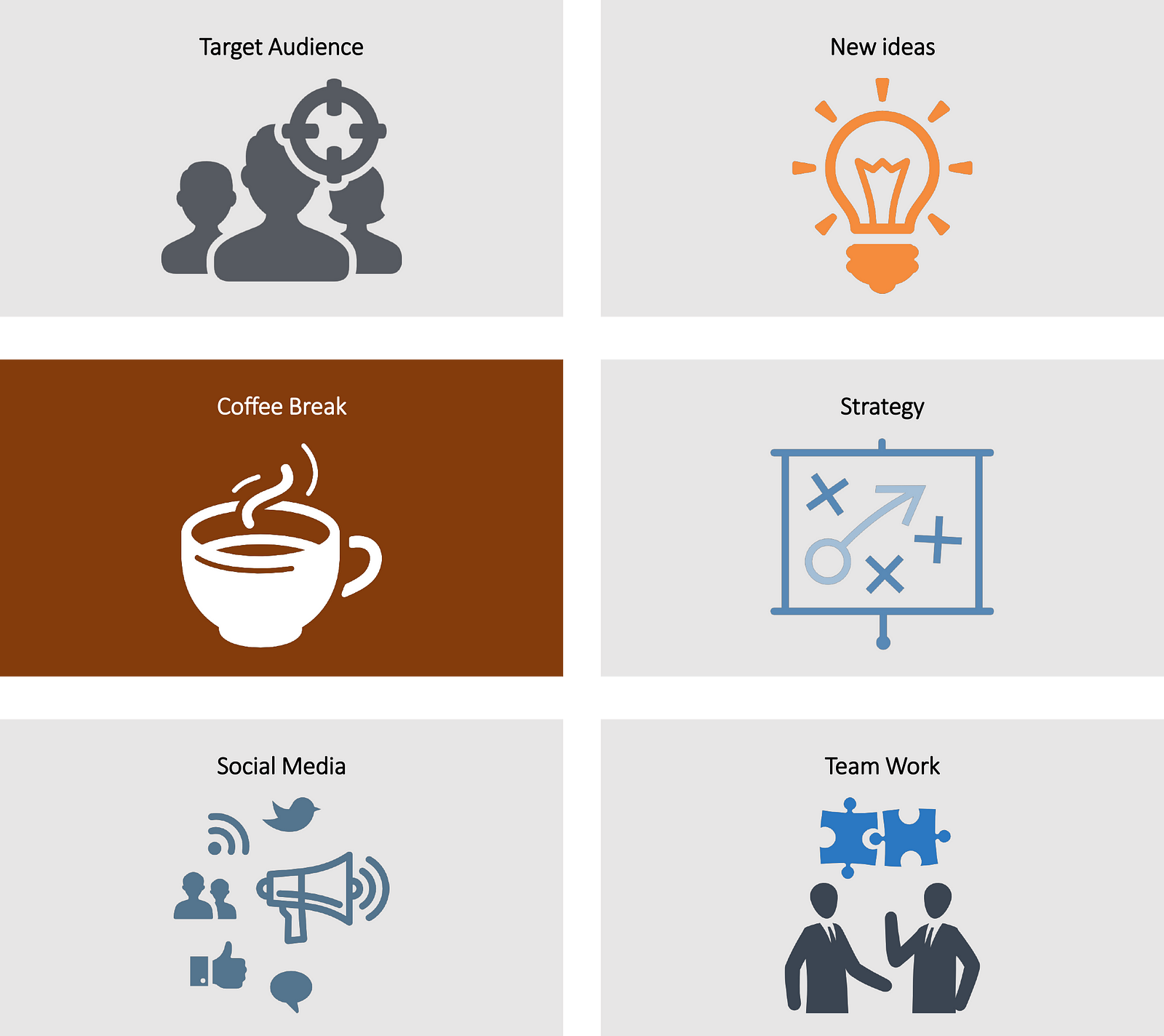 View Icons Used In Powerpoint Presentation Background