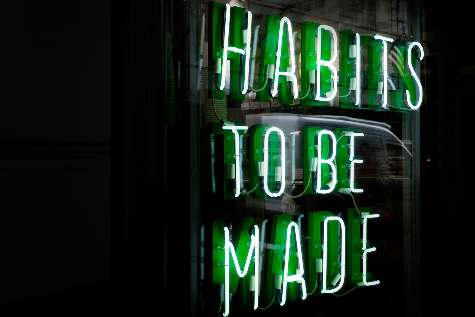 Habits to be made sign