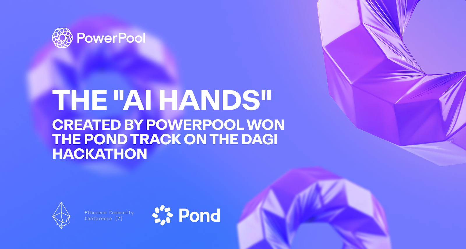 The “AI Hands” created by PowerPool won the POND track on the dAGI hackathon