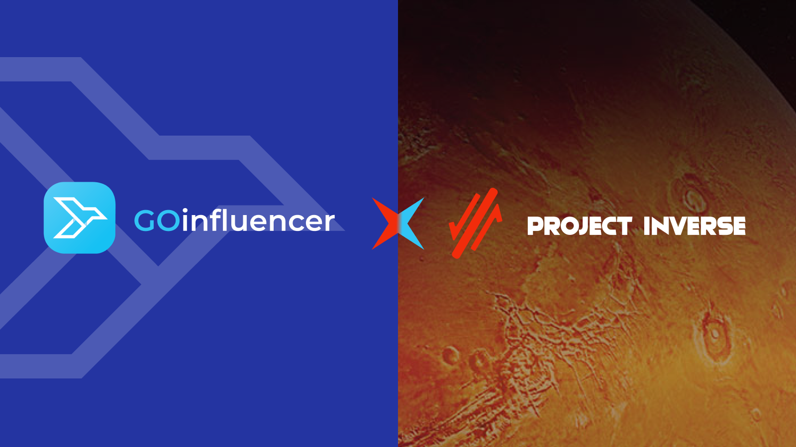 GOinfluencer partnership announcement with Project Inverse