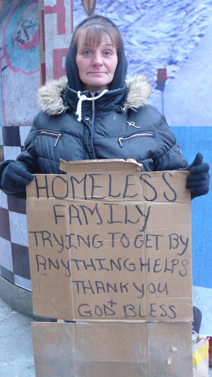 Signs for the Homeless – From up North