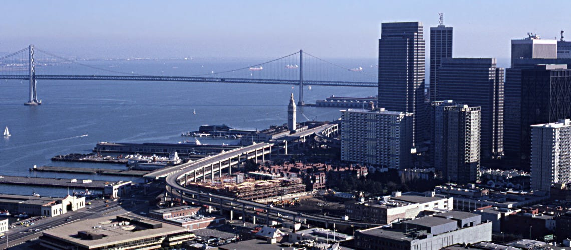 Old San Francisco A Look At Before And After The Embarcadero Free Came