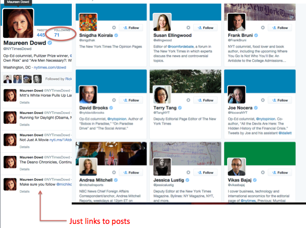 Dowd Can't Tweet