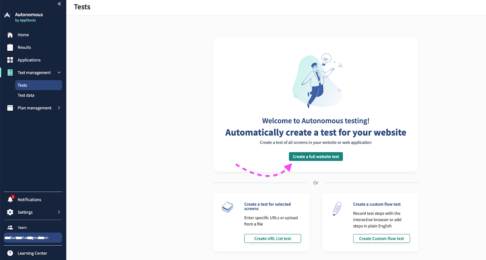 AI-driven testing Using Applitools Autonomous : A Step-by-Step Approach