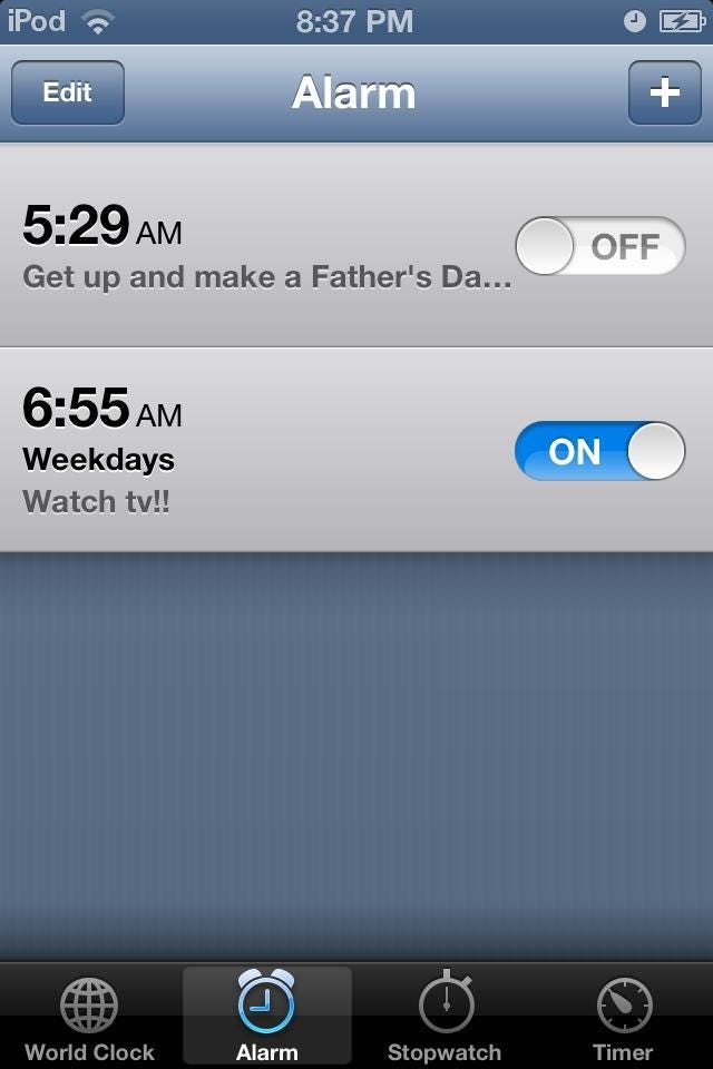 Jacob iPod Alarm