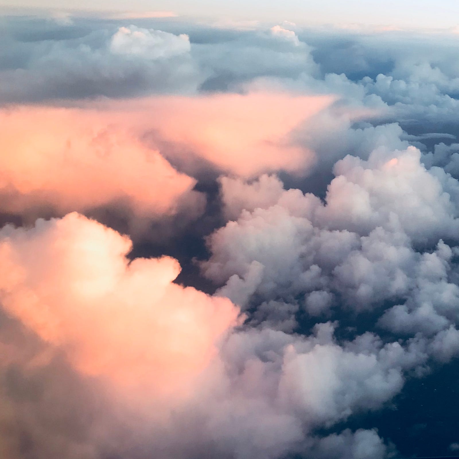 Clouds, as seen from above. Insufficient sleep can increase dementia risk.