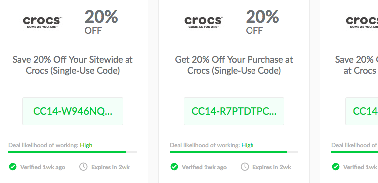 croc website discount code