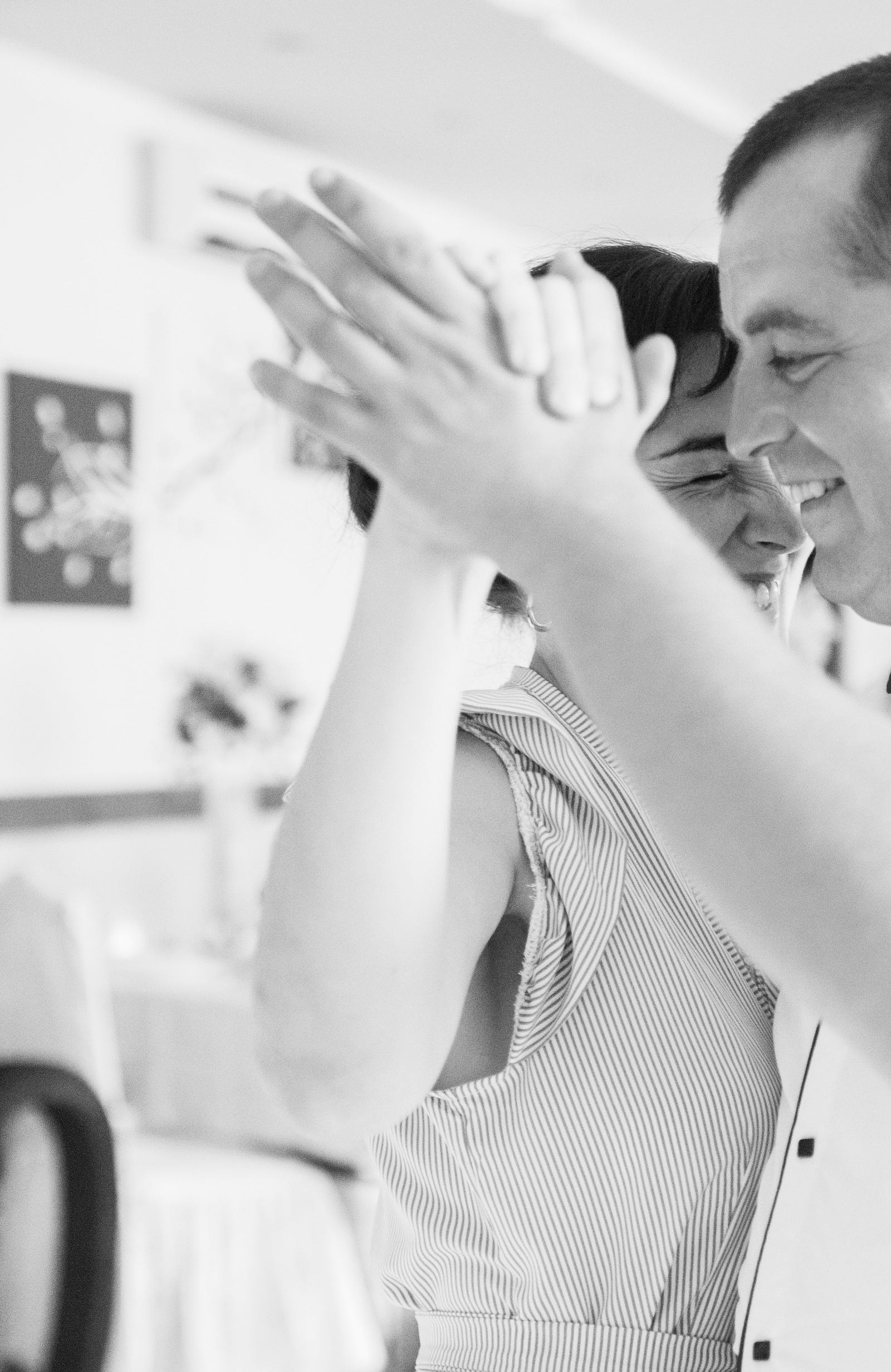 A balck and white image of an older couple smiling as they dance. Here’s what’s recommended by the U.S. Centers for Disease Control for folks who are 65 and older: Move Aim for 150 minutes (or more) weekly of moderate activities, like brisk walking.