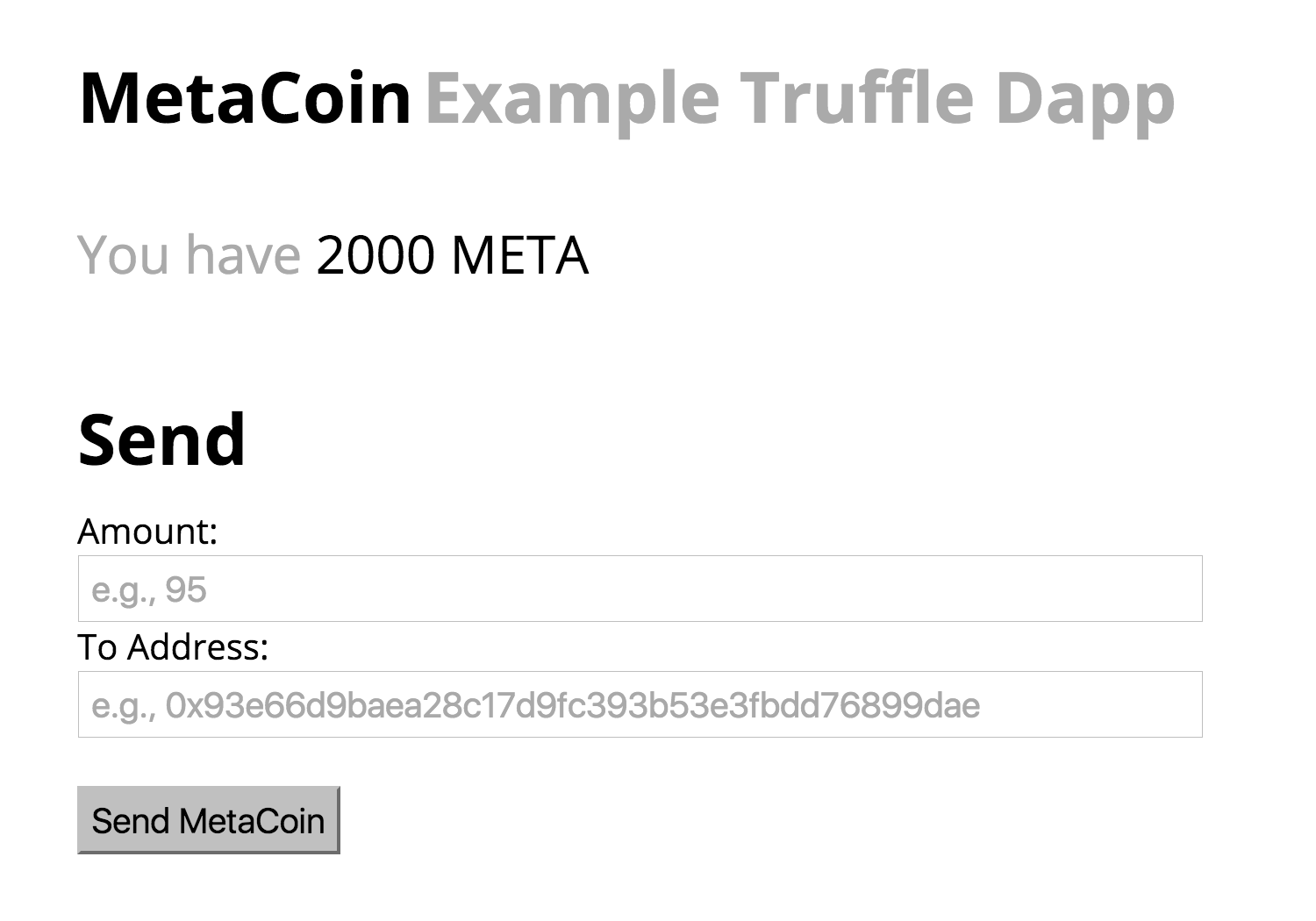 using truffle and metamask to make a dapp