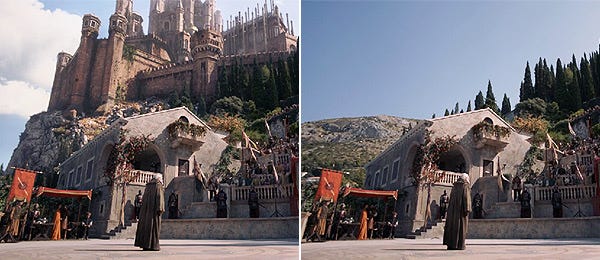 Much of Game of Thrones was CGI (as you probably could've guessed, given the dragons)