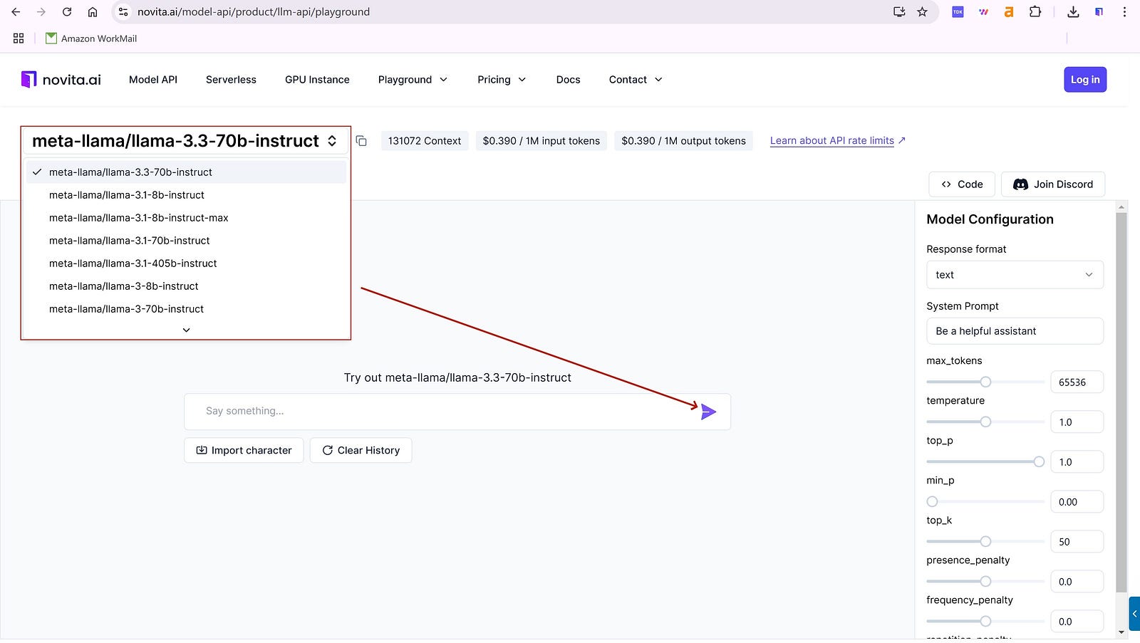 using novita ai to start free trail