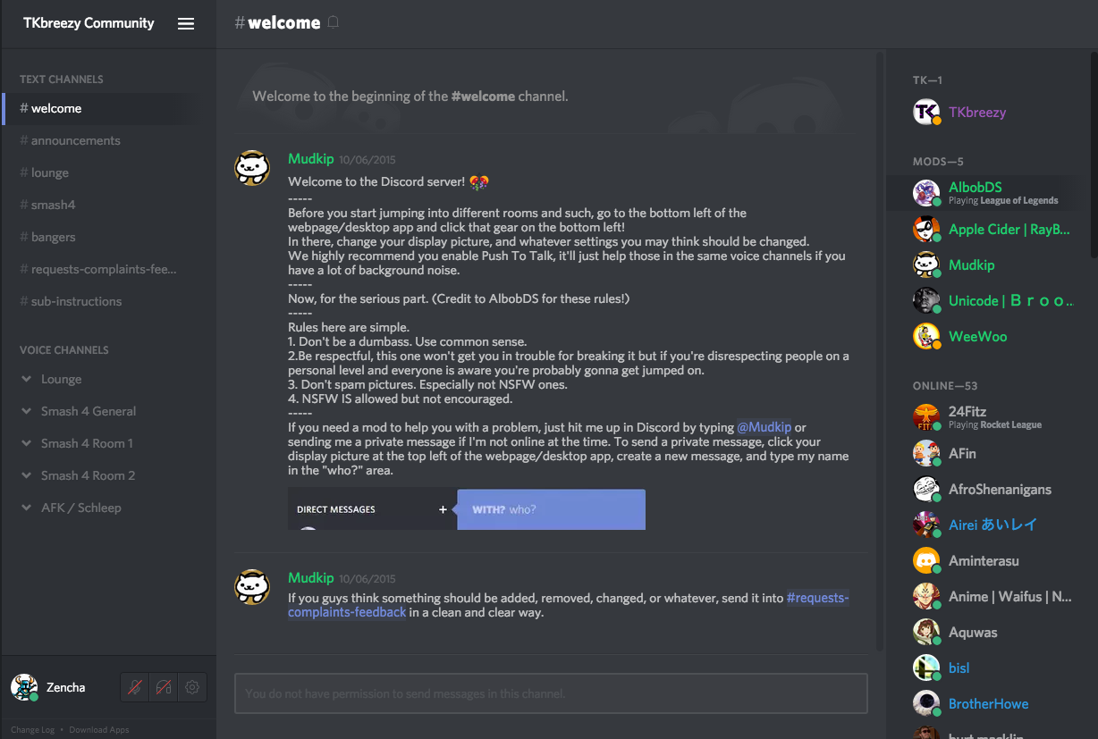 Introduction Discord Template