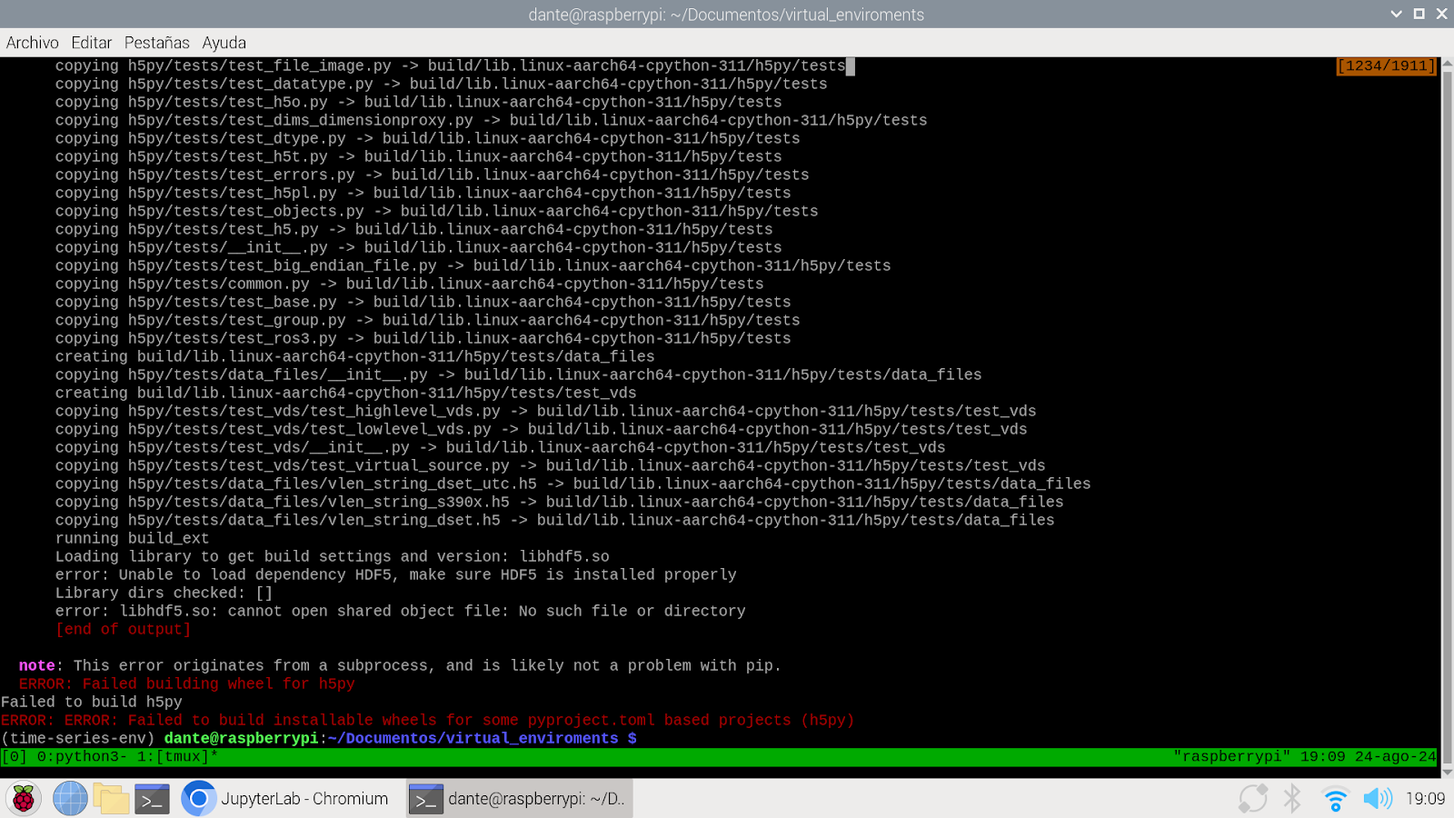 Installing Tensorflow on a Raspberry Pi 400