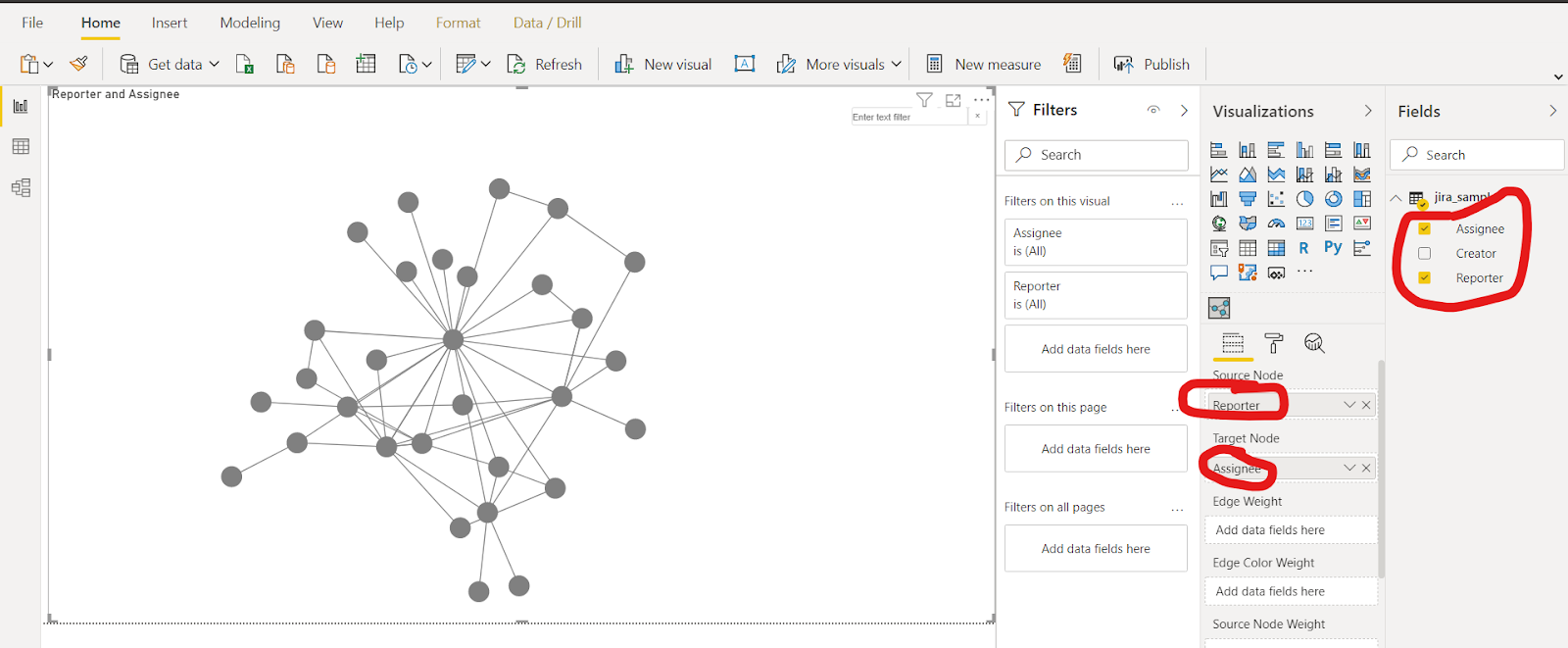 Create a Network Graph in Power BI - Data Science Nerd