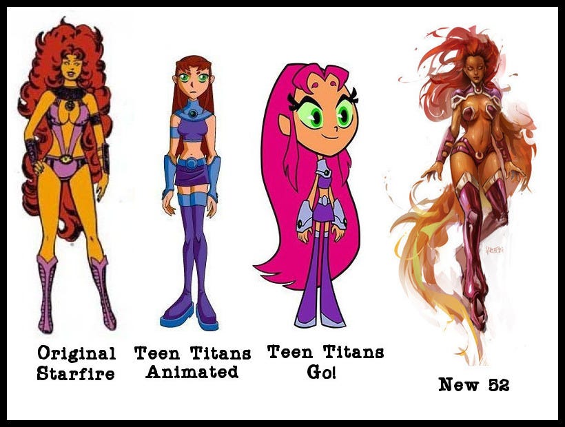 Too Black to be Orange, or an Alien: Starfire meets the 