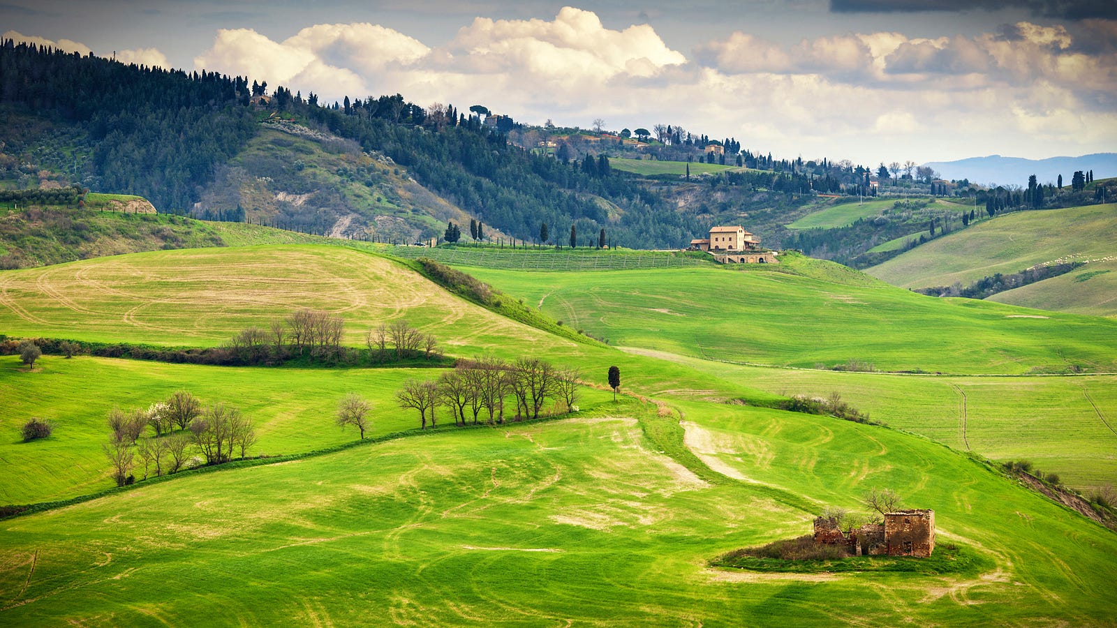 Tuscan hills near Volterra, Italy