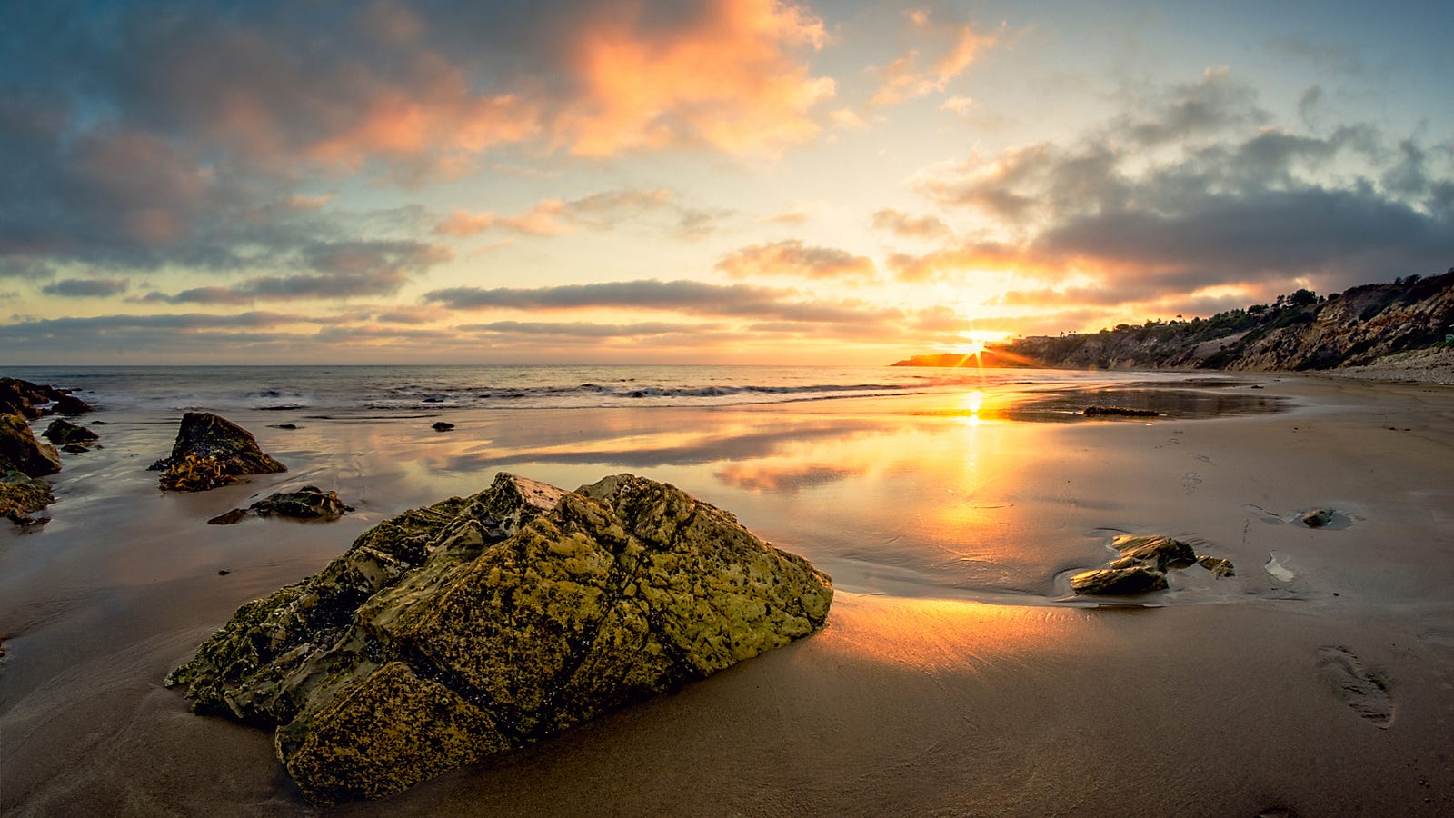 Sunset on the California coast