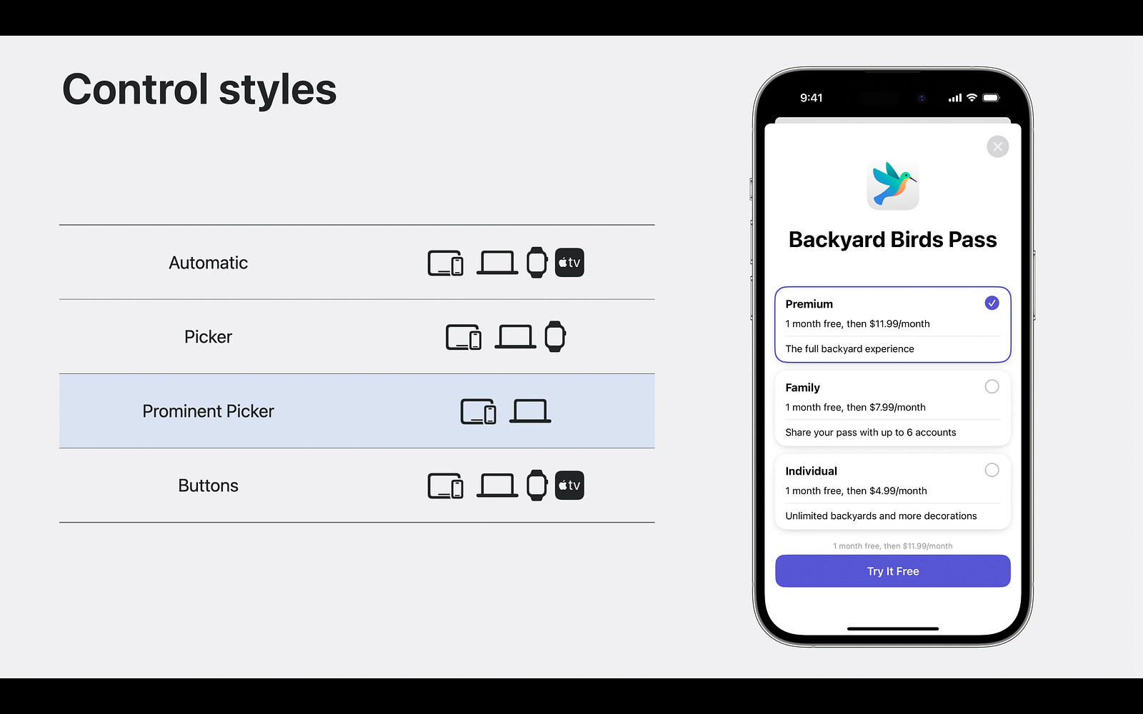 storekit control styles