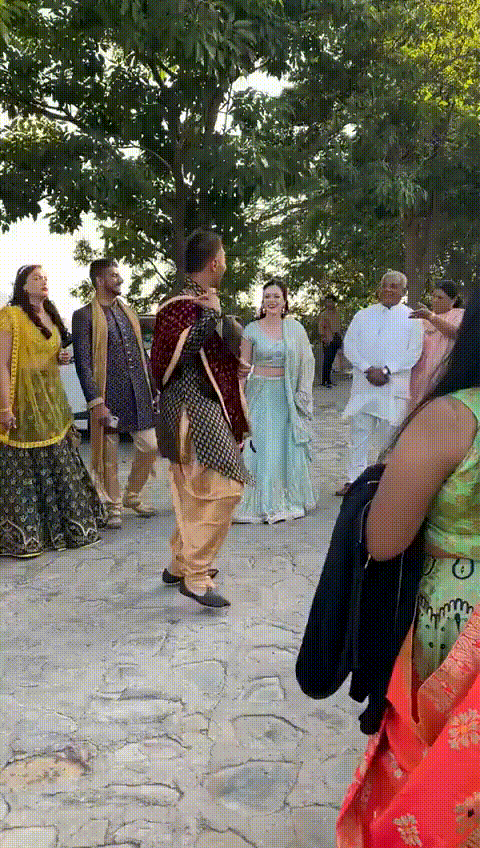 Me dancing in India