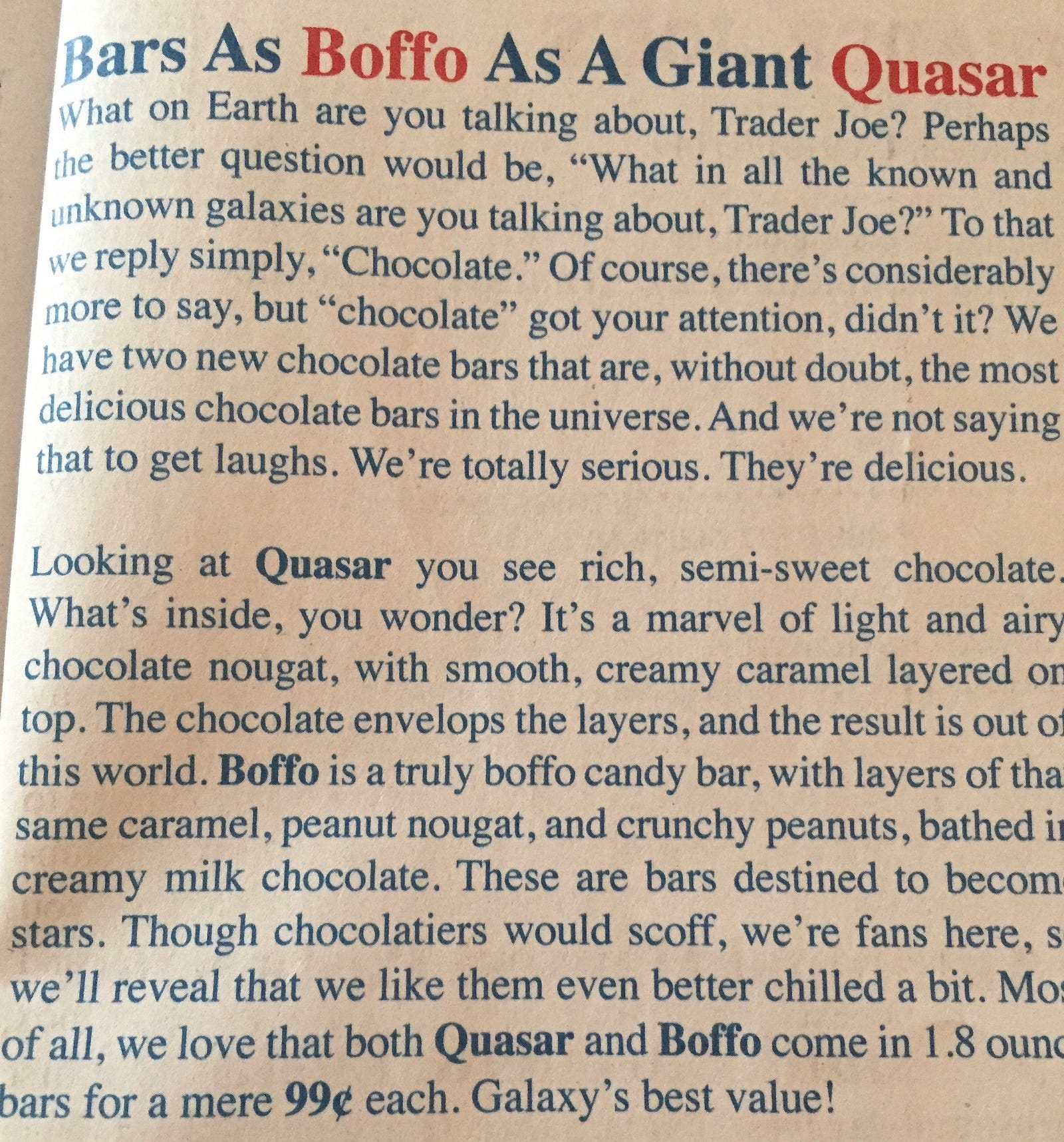 Another Close Reading of Trader Joe’s “Fearless Flyer”