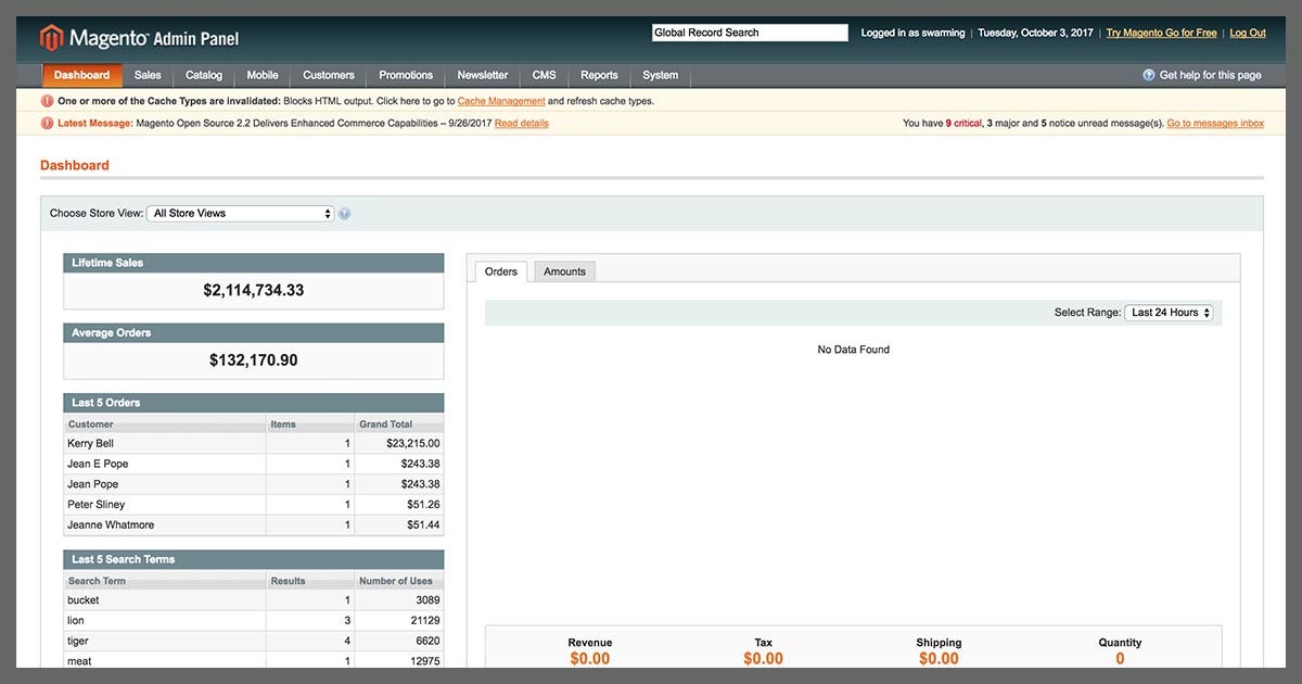 Magento Menu Positioning