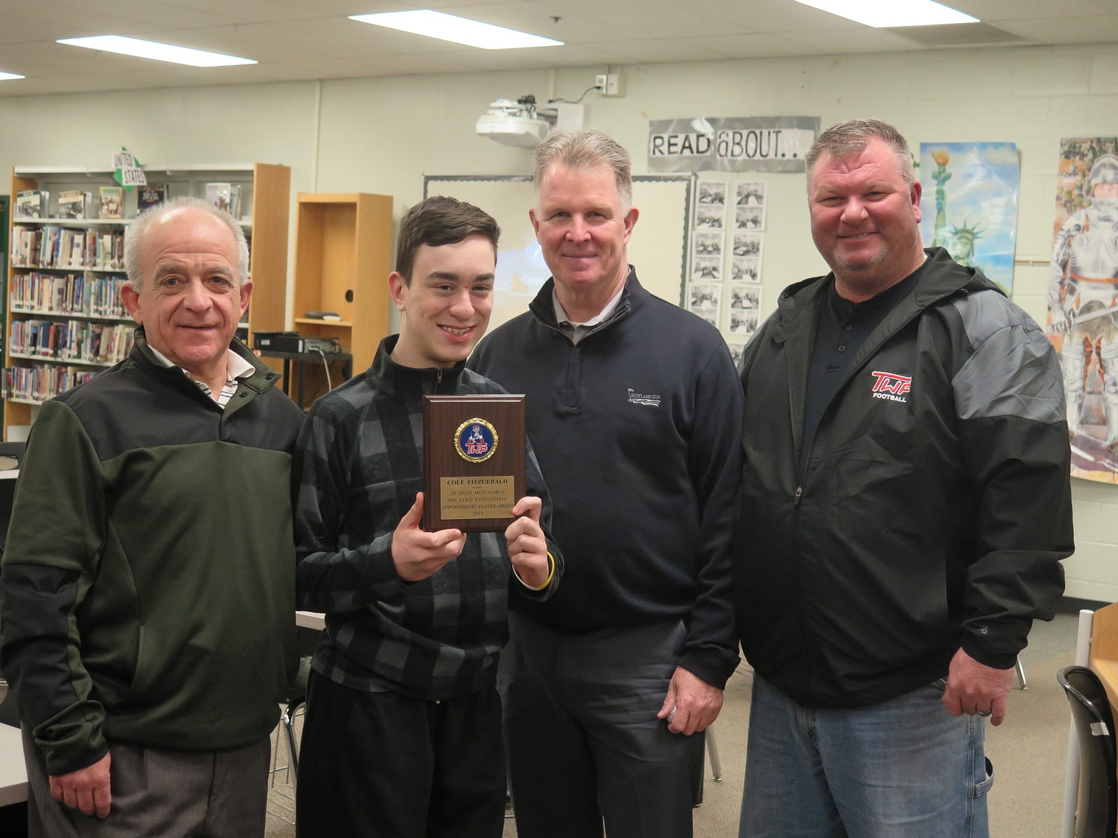 wt youth football name postseason award after bhms student cole inspirational award