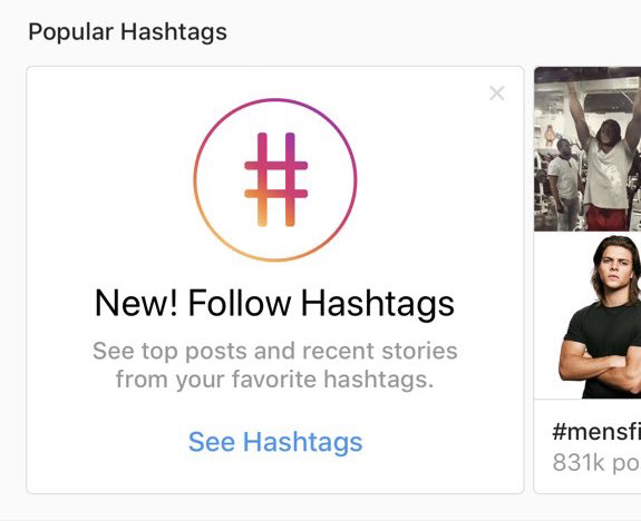 uh what does follow hashtags mean - whats it mean top of instagram following