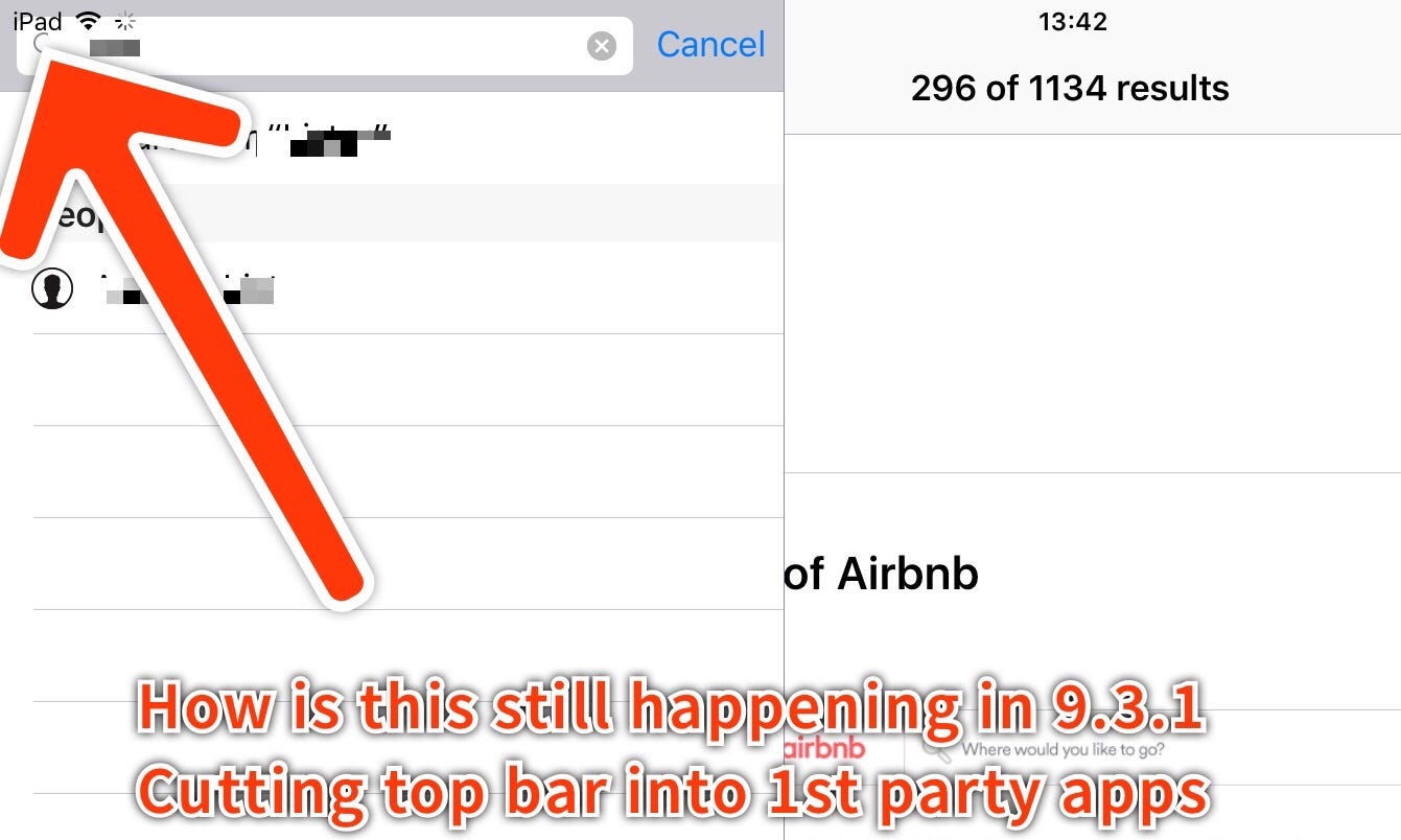 Various Small and large niggles keep appearing in iOS updates.