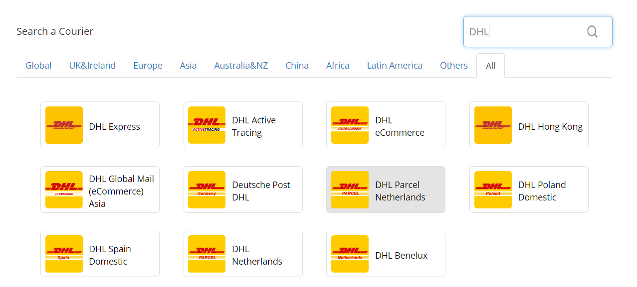 DHL Shipping Tracking Track DHL Shipment Parcel Package
