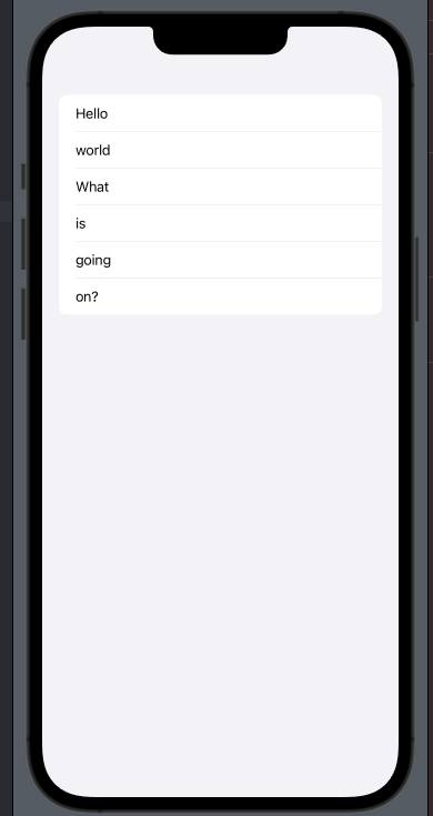 SwiftUI list — the basics with examples