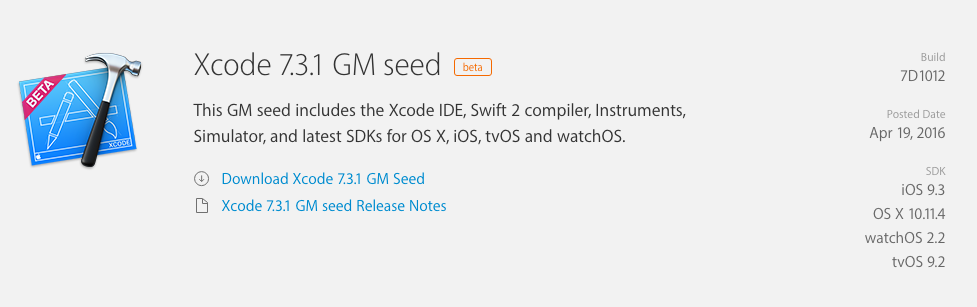 Xcode 7.2 Dmg