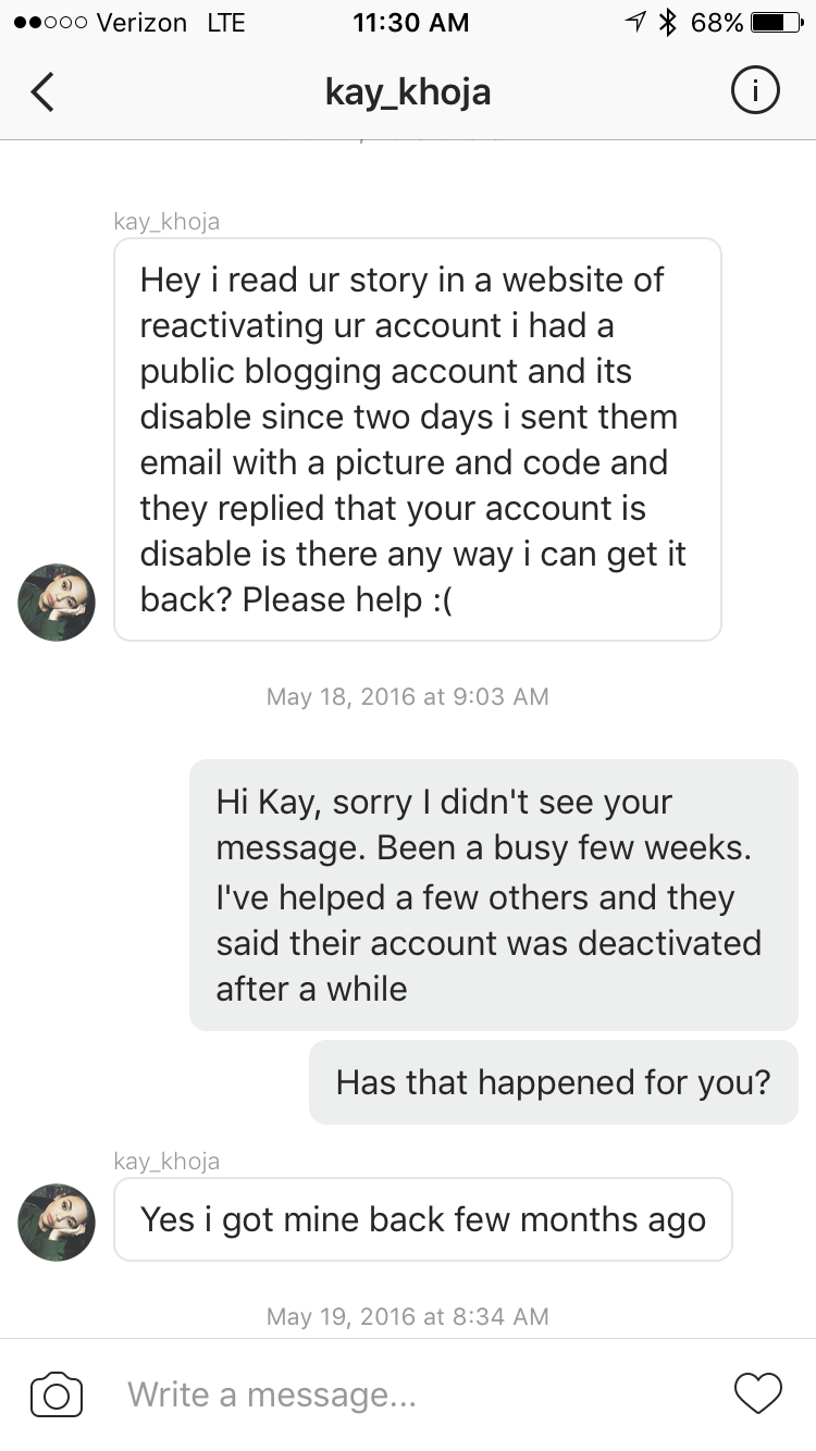 how i reactivated my disabled instagram account in 3 days