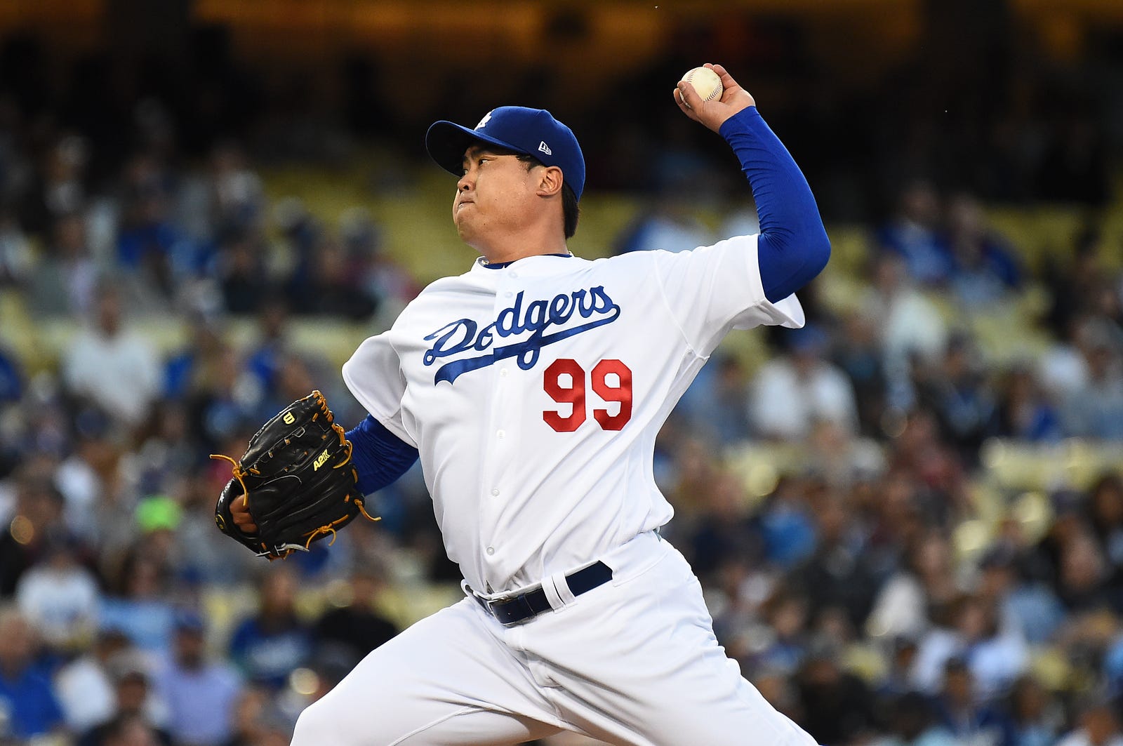 Dodger numbers against lefthanded pitchers noticeably better