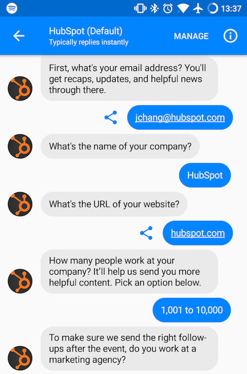 marketing con chatbots