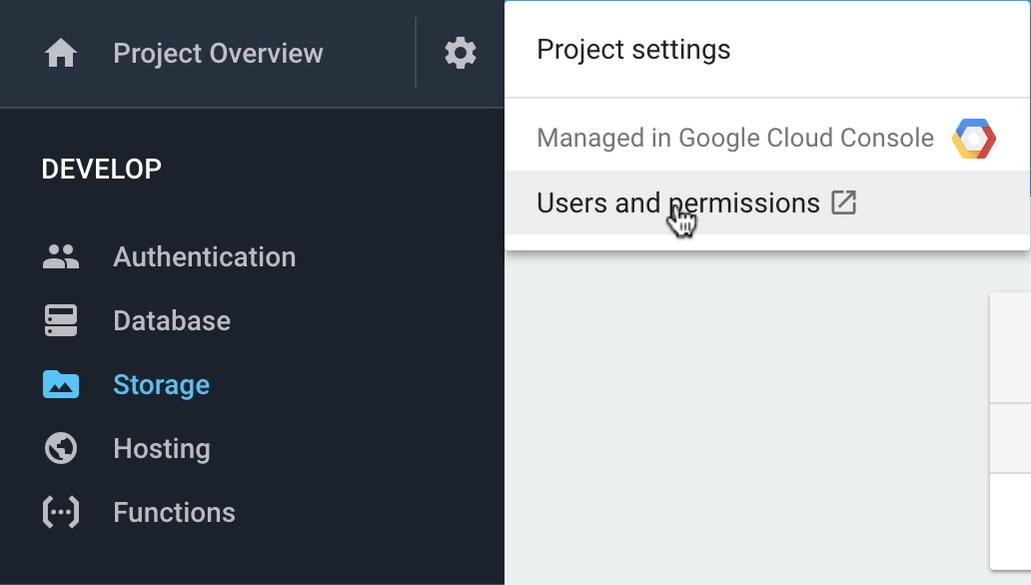 Project Settings > Users and Permissions